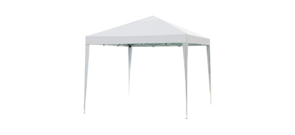 Impact 10' x 10' White Canopy Tent with Dressed Legs
