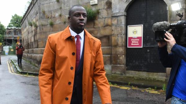 Manchester City footballer Benjamin Mendy leaves Chester Crown Court havin<em></em>g been found not guilty of one count rape and one of attempted rape. Picture date: Friday July 14, 2023.